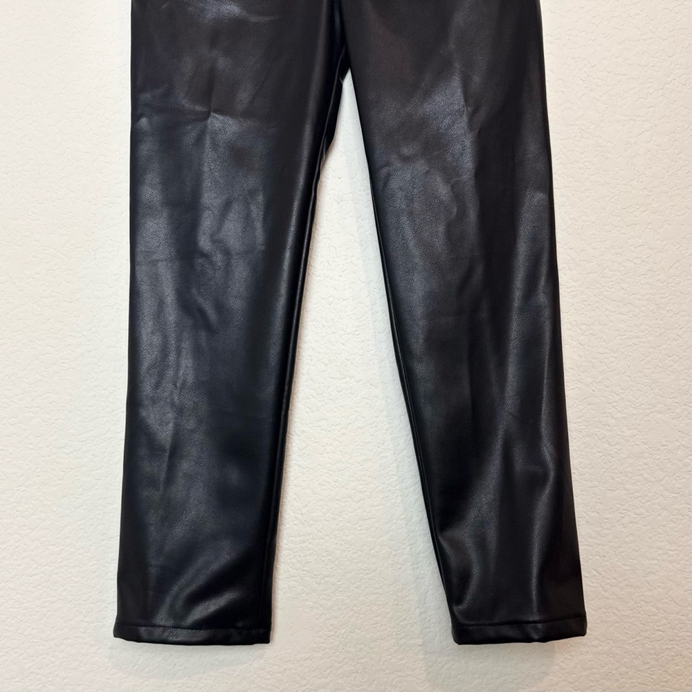 Emerson Fry Stella Faux Leather Black Pants - Picture 6 of 14